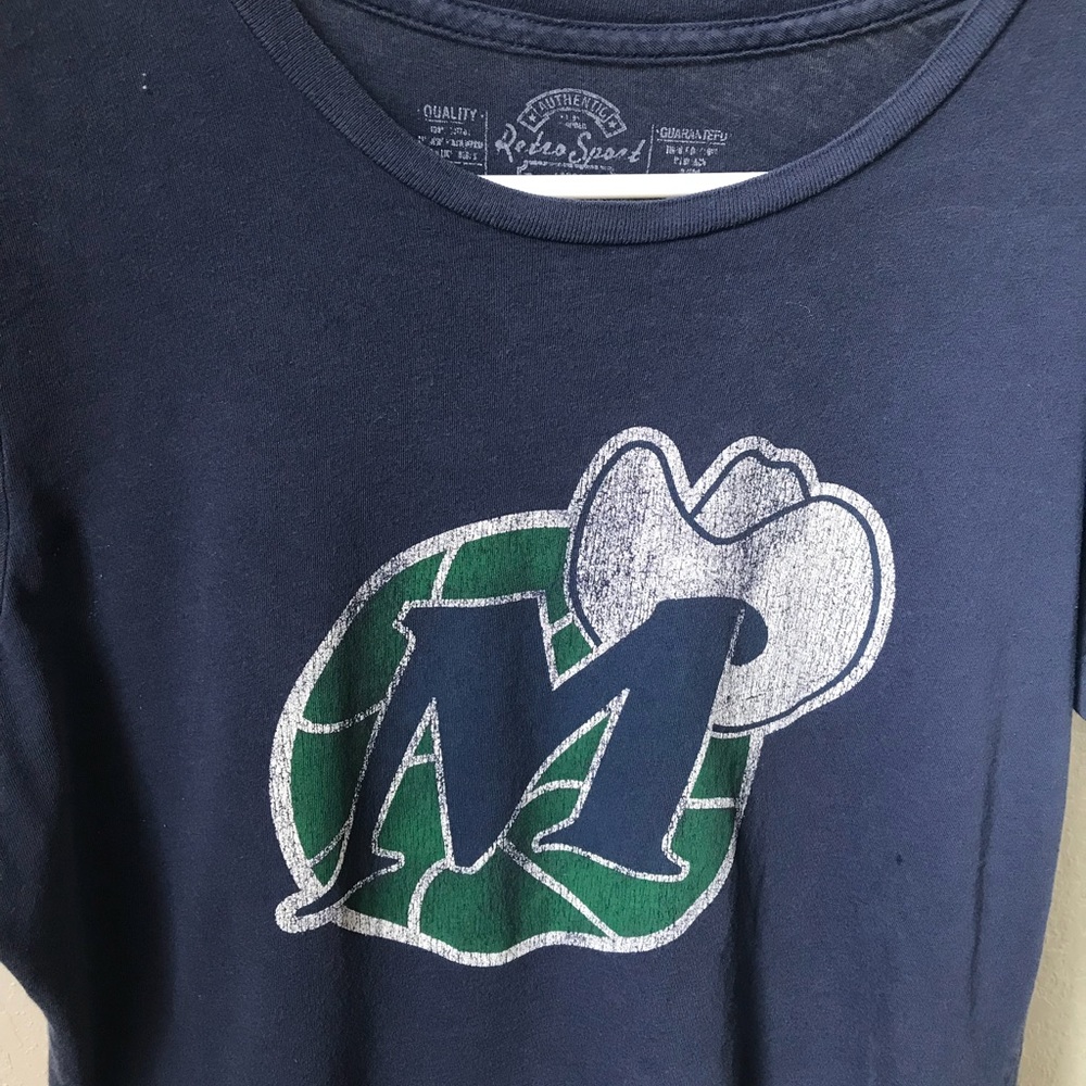 Vintage Inspired Dallas Mavericks Tee - L